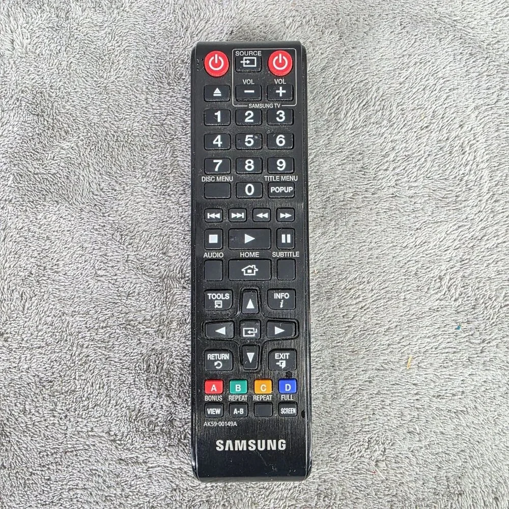 Samsung OEM Original AK59-00149A Blu-Ray Player Remote Control No back Cover